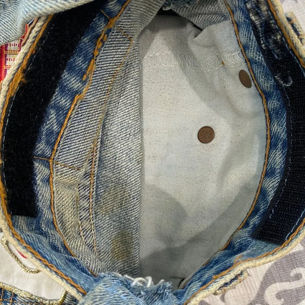 Las Vegas Vintage UNIQUE Hand Crafted Jean Shoulder Bag Made from Levi's 550